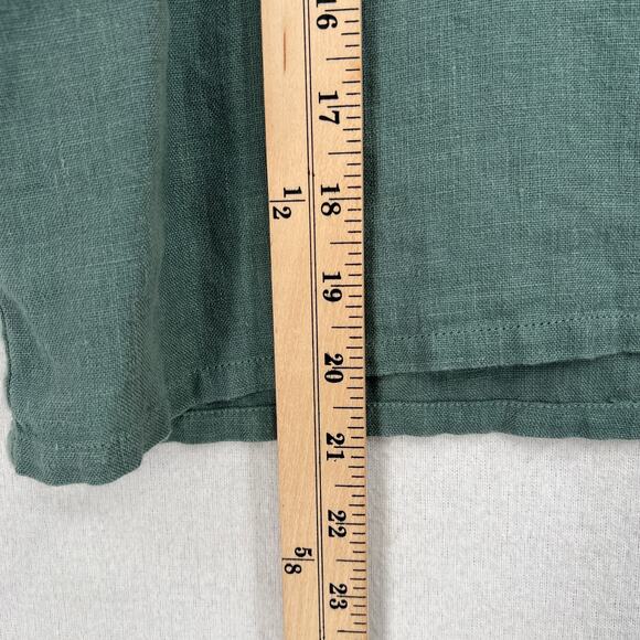 FOUND PATH Linen Market Boxy Tee Womens Small Spruce Square Top Short Sleeve - Picture 14 of 14